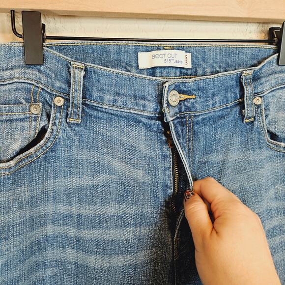 Levi's 515 Bootcut Jeans Light Wash Denim Women's 16 - Picture 3 of 12